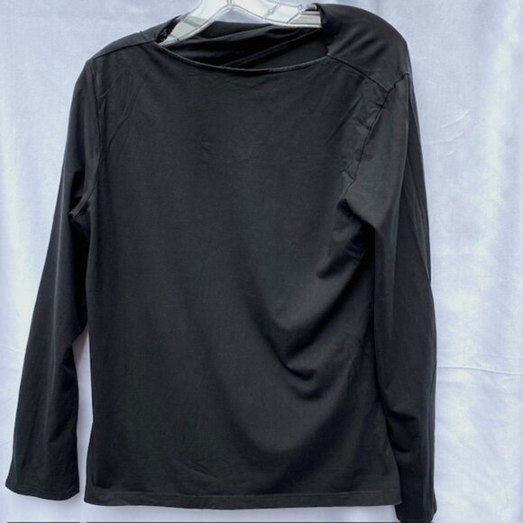 M M LaFleur NY soft wave knit top Size XL black - Picture 2 of 3